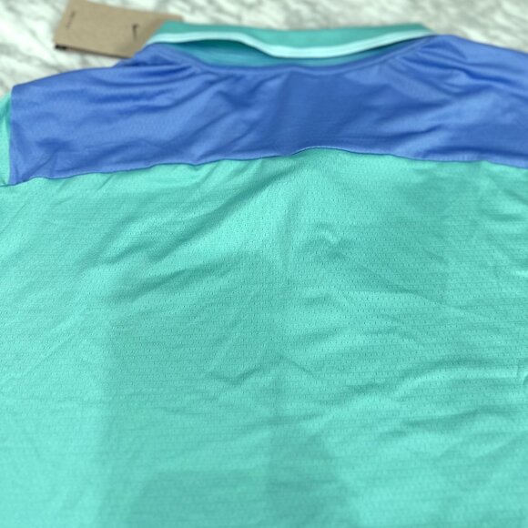 NikeCourt Advantage Men's Dri-FIT Tennis Polo FD5317-300 Green Frost/Royal XXL - Picture 9 of 14